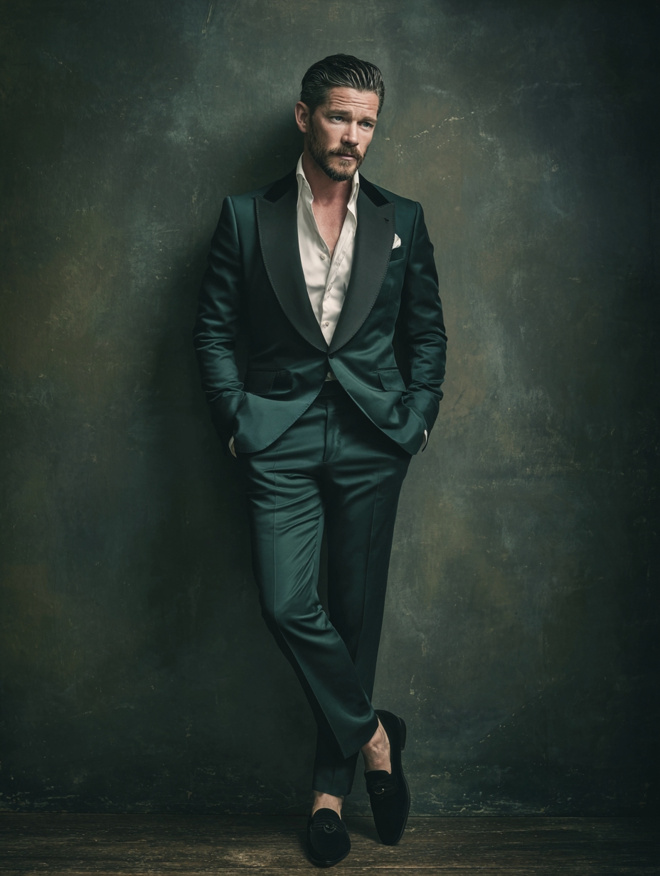 a man with an elegant suit