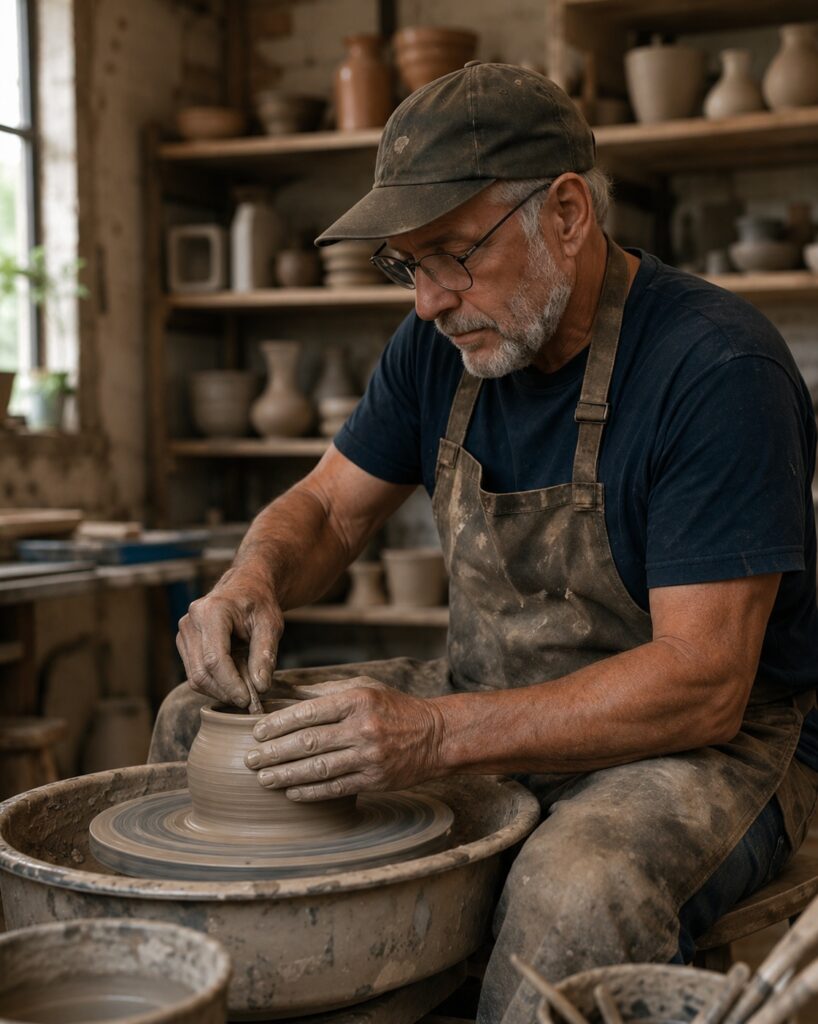 pottery for older men