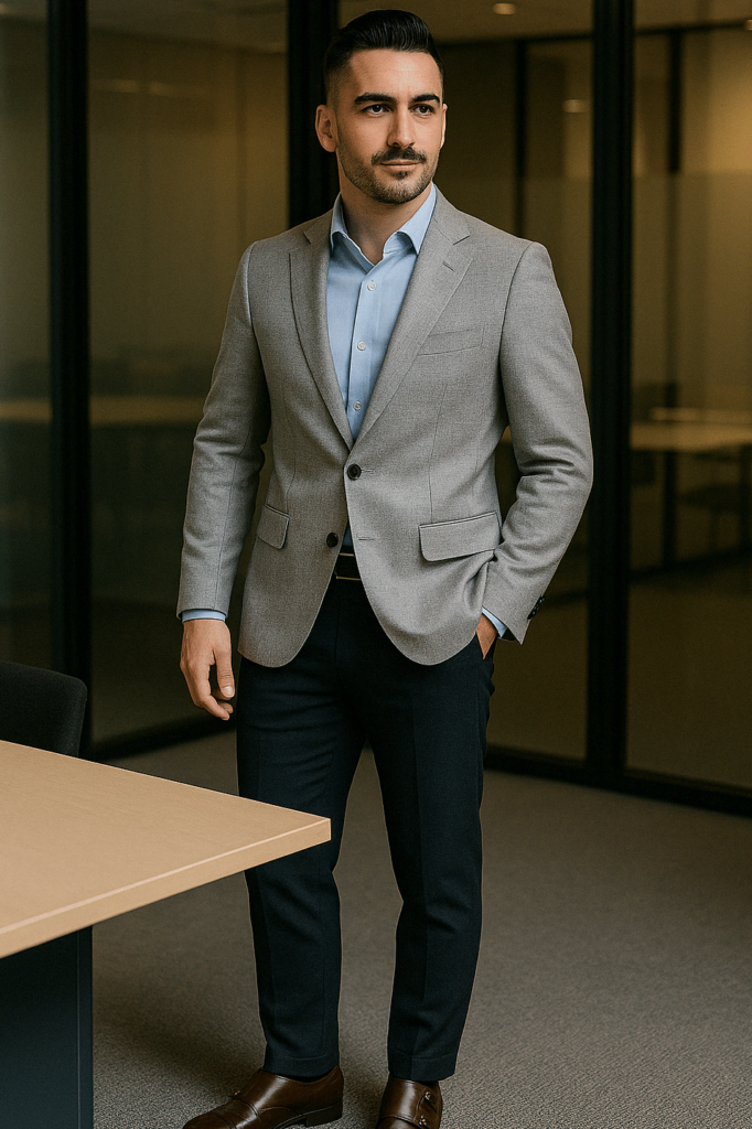 smart casual office outfit for men