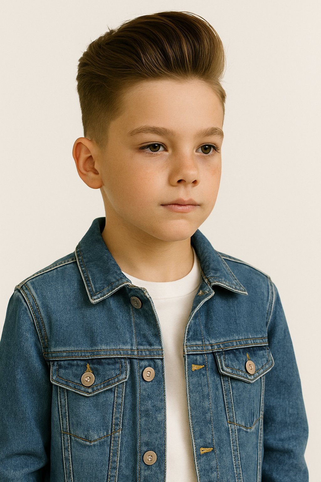 pompadour with fade boys haircut