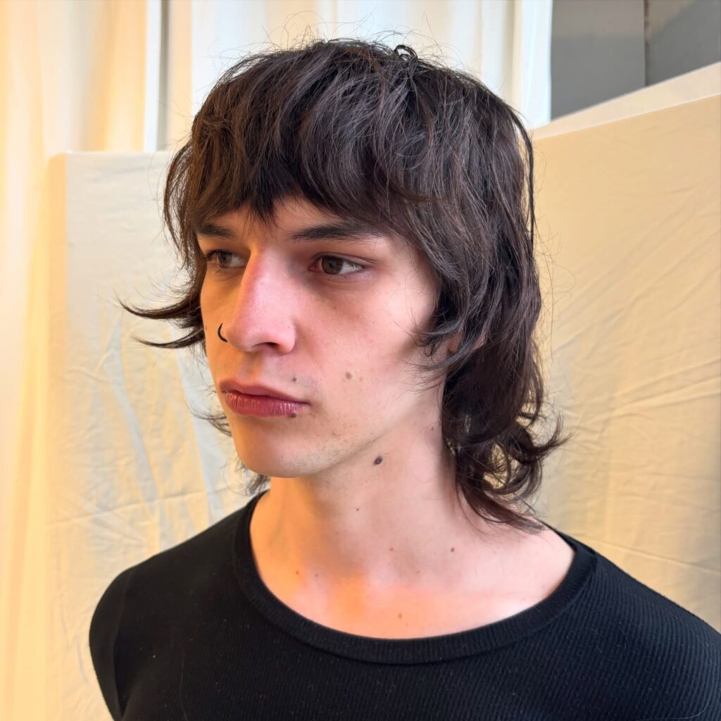 long 1960s haircut