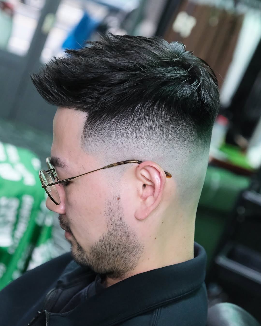 high fade quiff