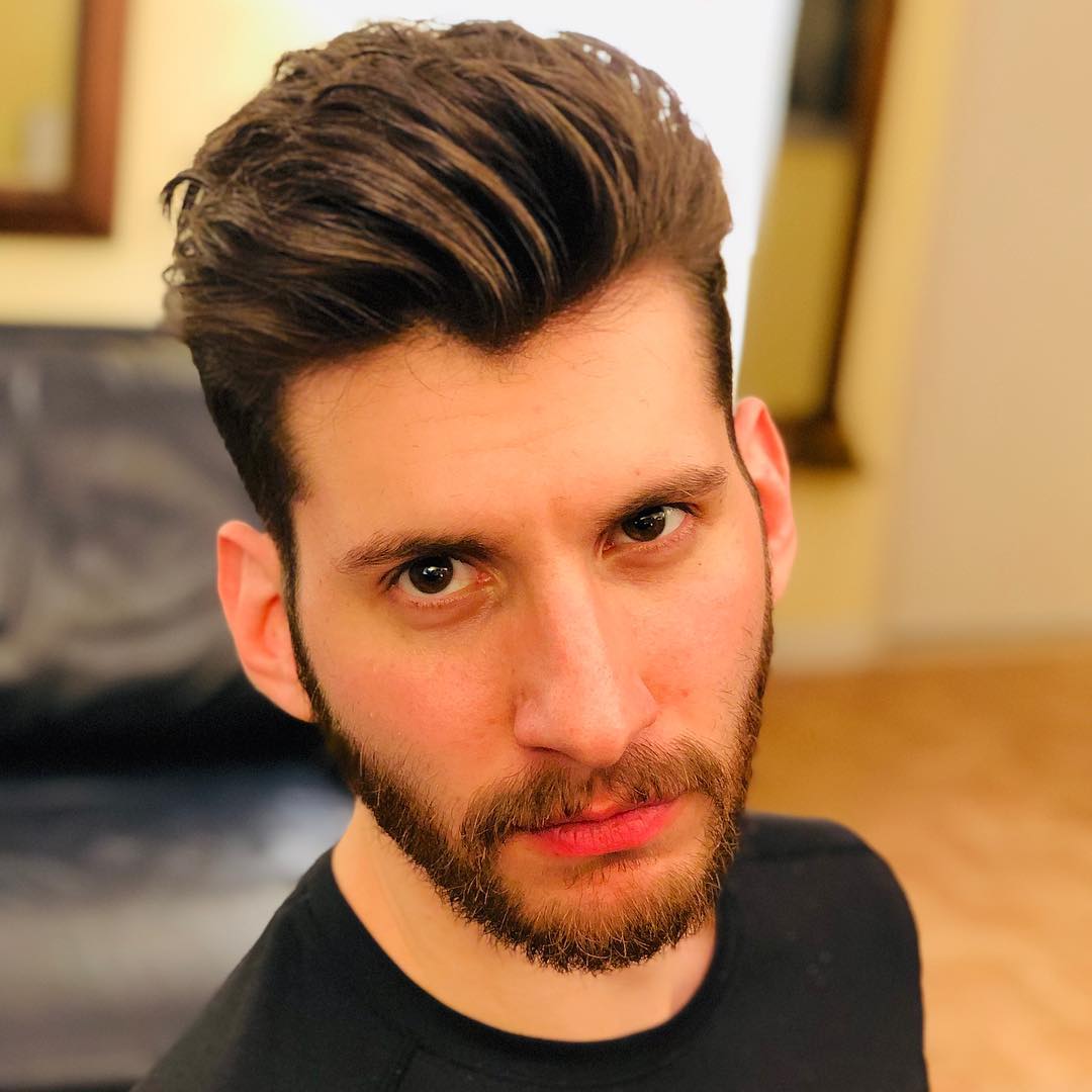 textured quiff haircut