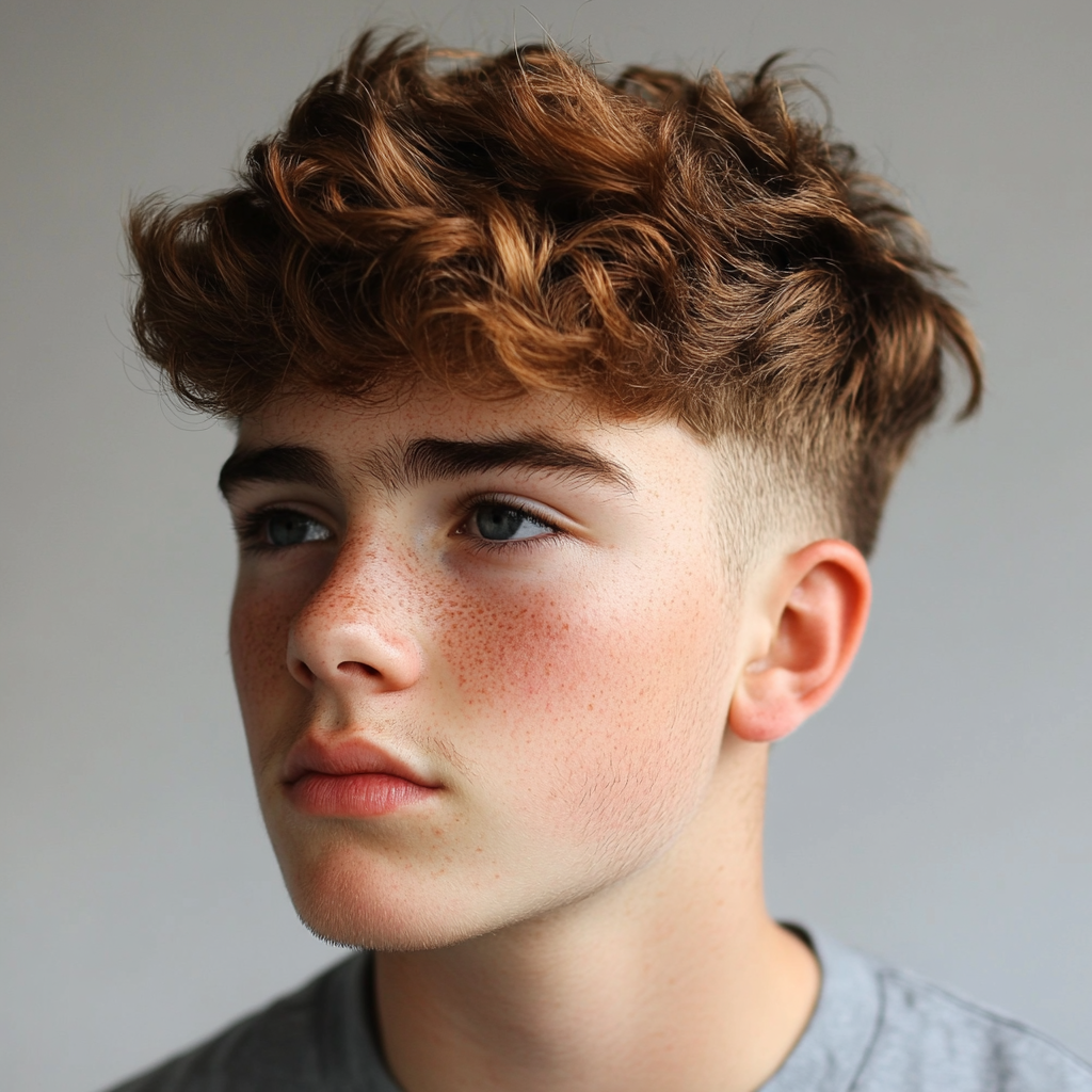 undercut with messy top hair boys haircut