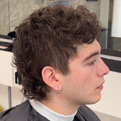 messy modern mullet