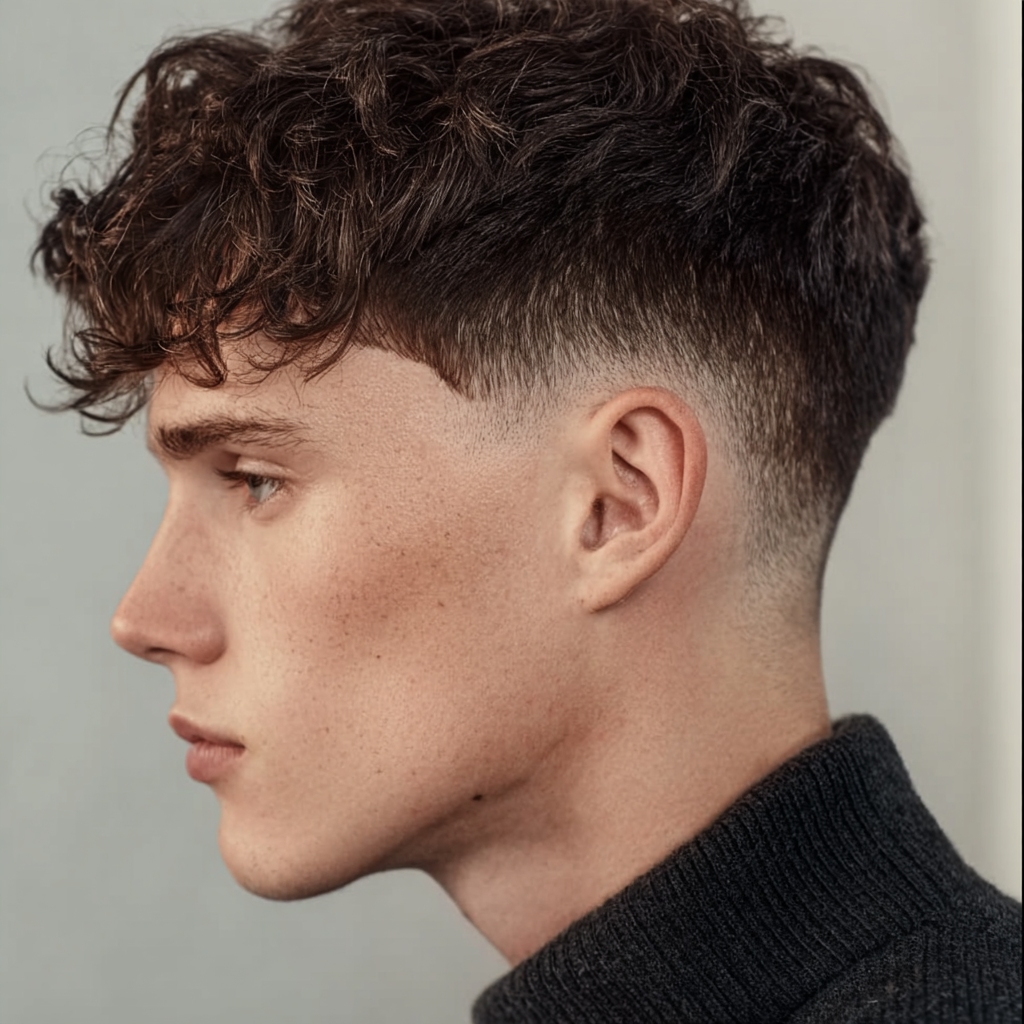 a guy with low fade haircut 