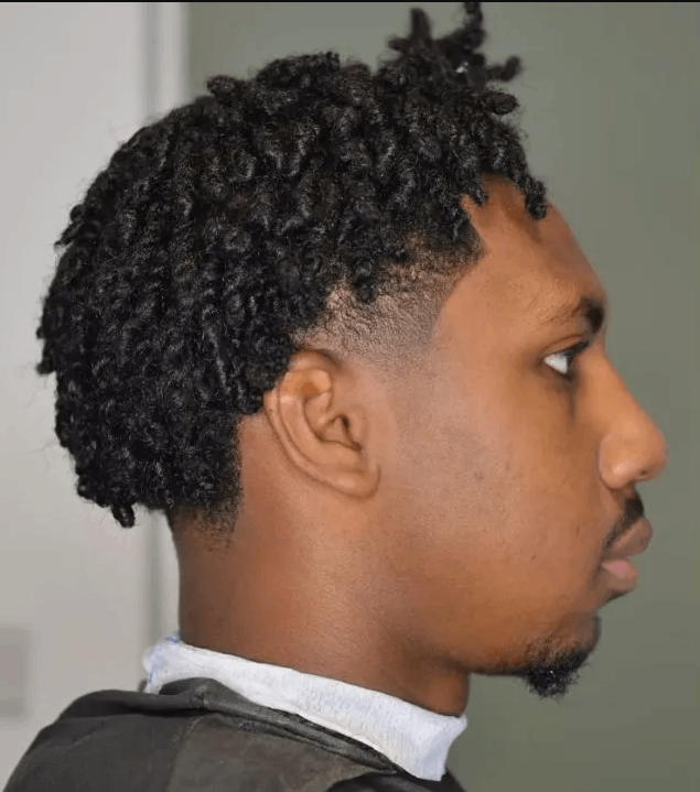 twists haircut with fade