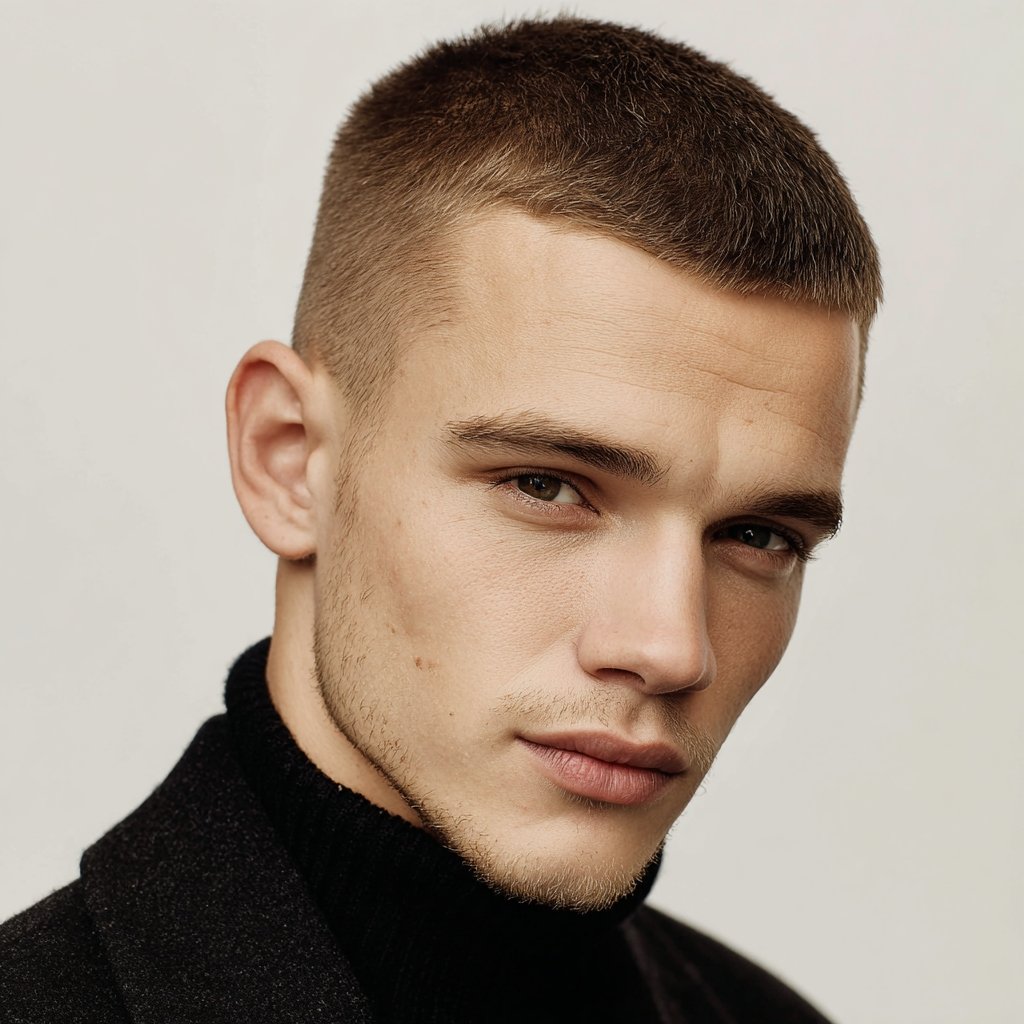 caesar cut haircut for men
