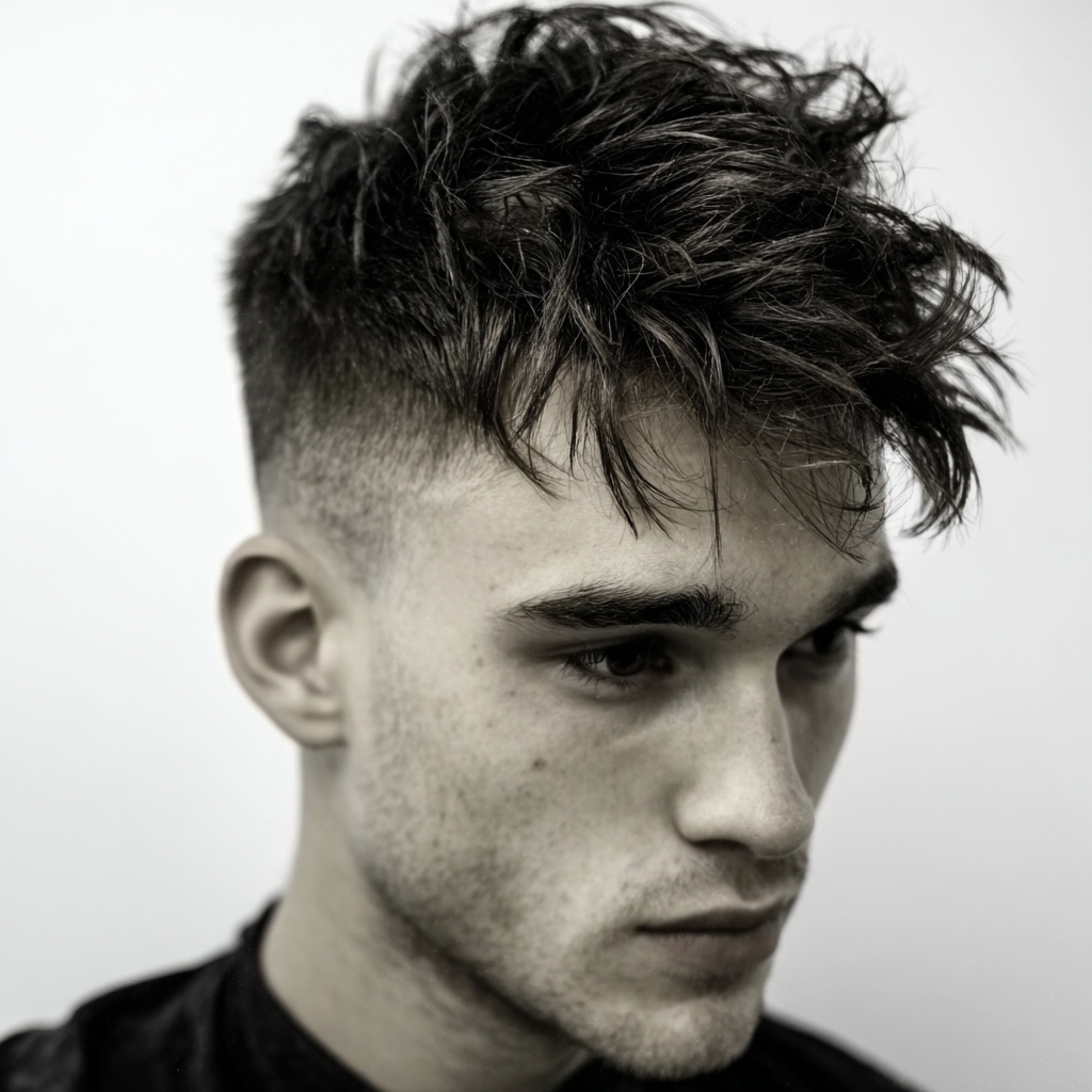 messy undercut hairstyle