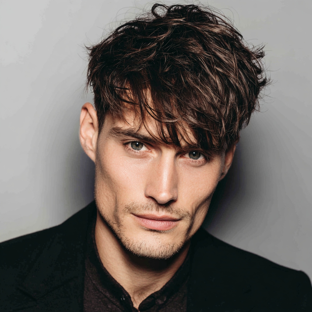 textured fringe haircut