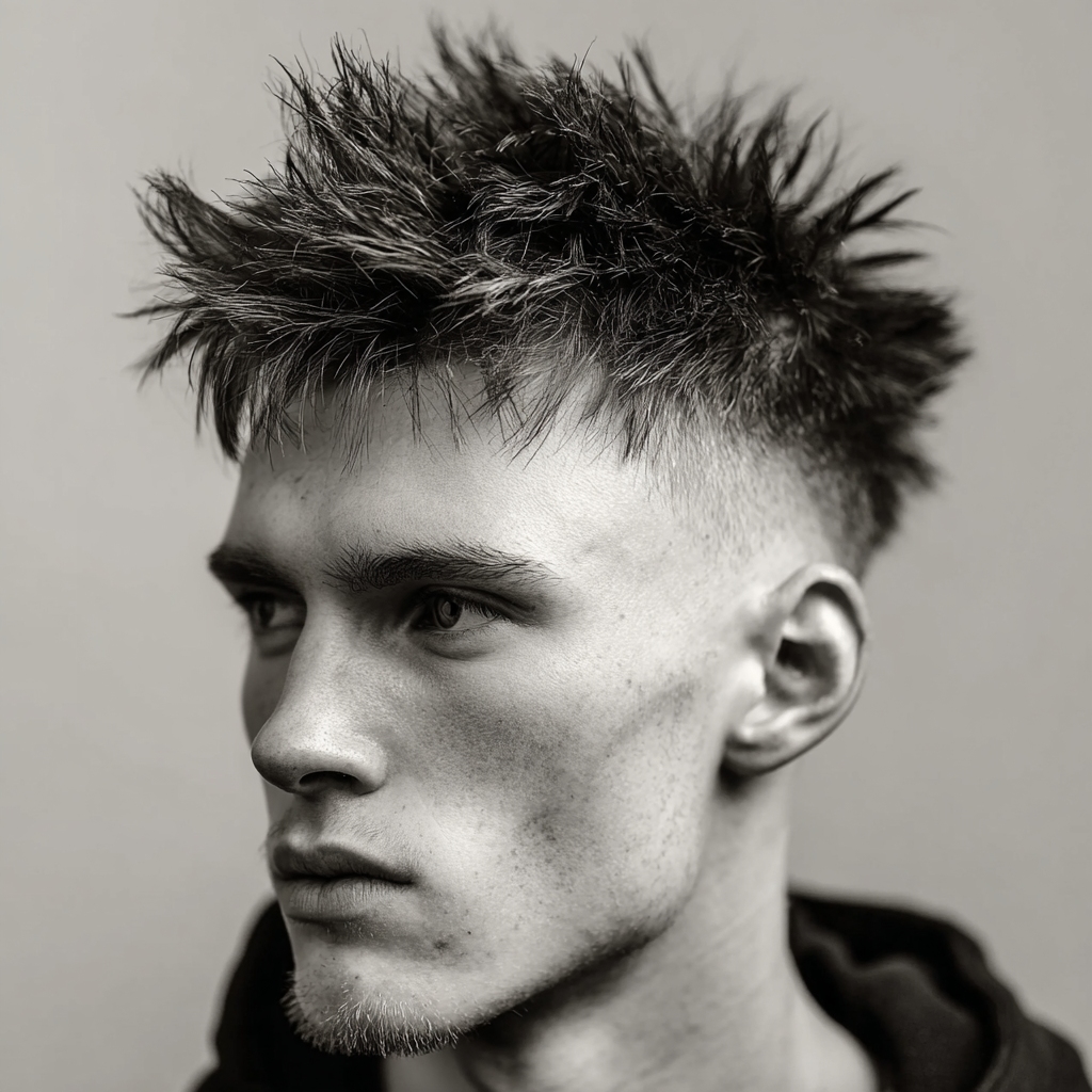 spiky textured fringe