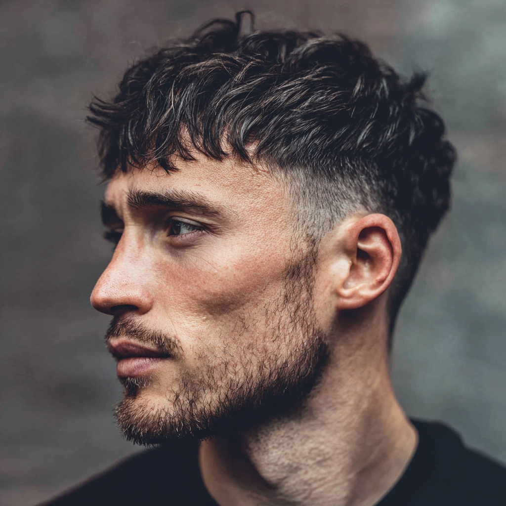 textured fringe haircut