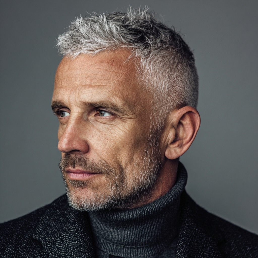 Receding Hairline Haircuts for Men Over 50