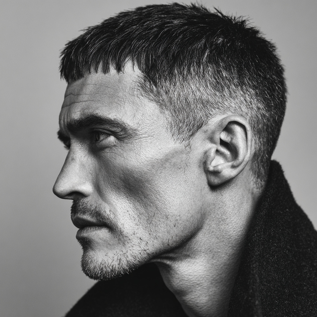 cropped fringe haircut