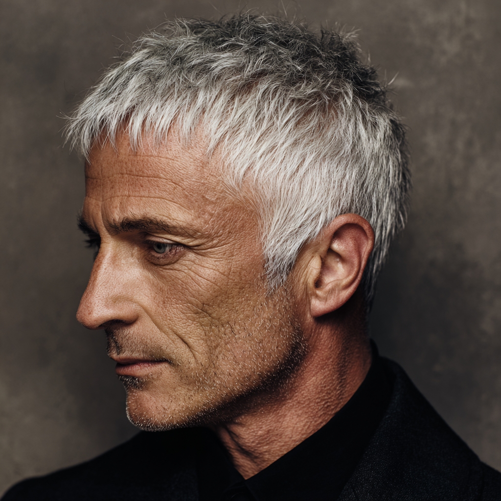 receding hairline hair styles for older men