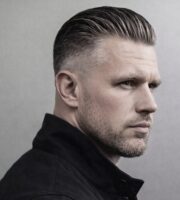 slick back haircut men