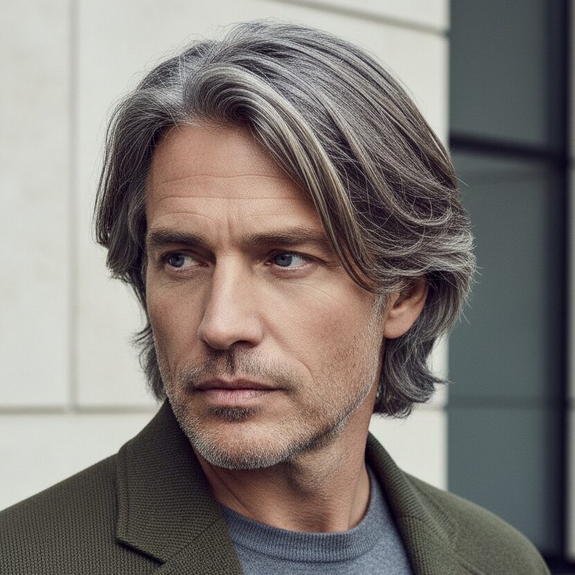 silver flow haircut mature