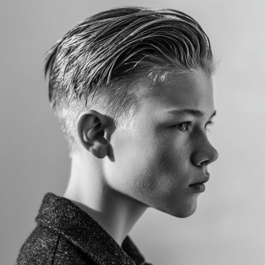 good haircuts for teenage guys: slick back undercut