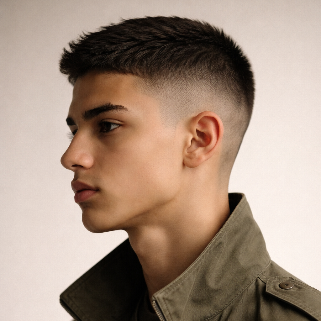 teenagers with short hair