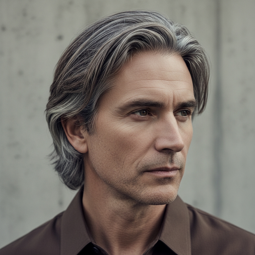 men's flow haircut styled side part