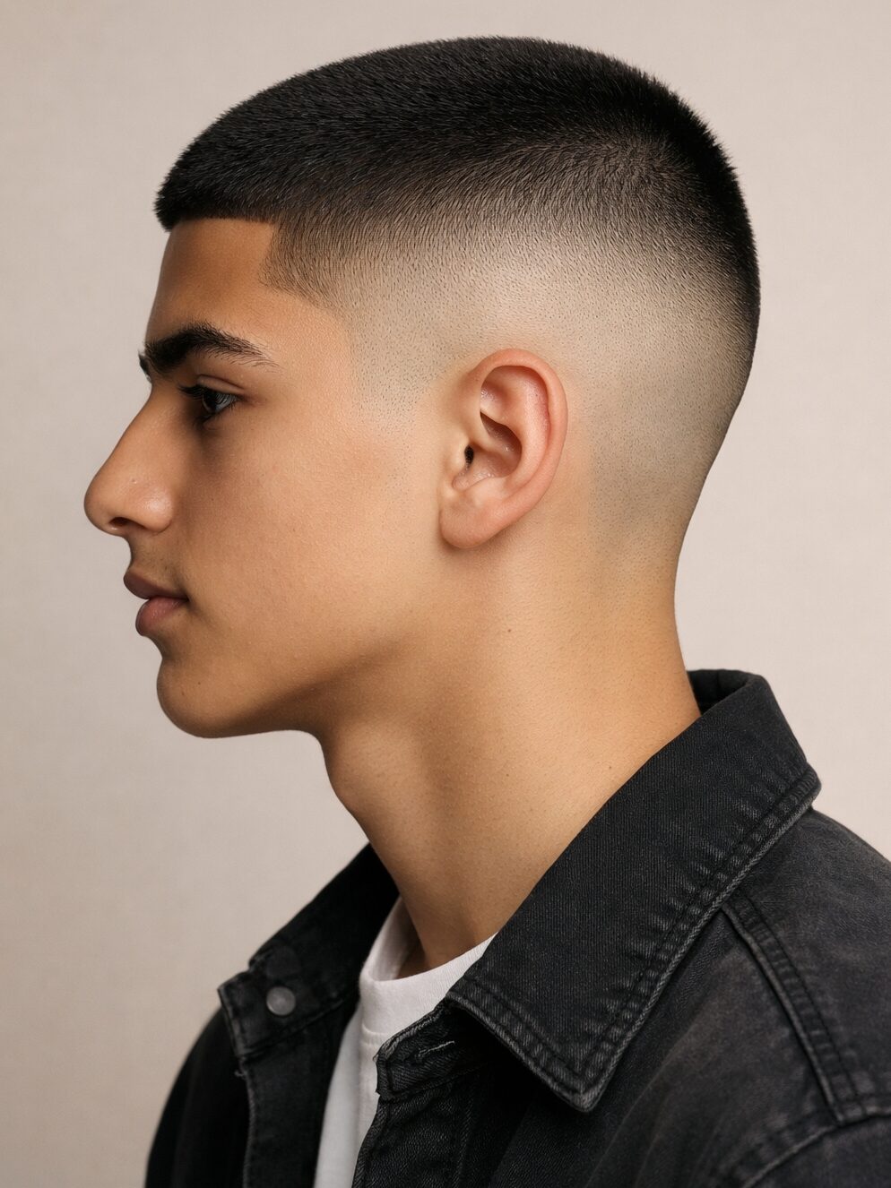 buzz cut teen boy haircut