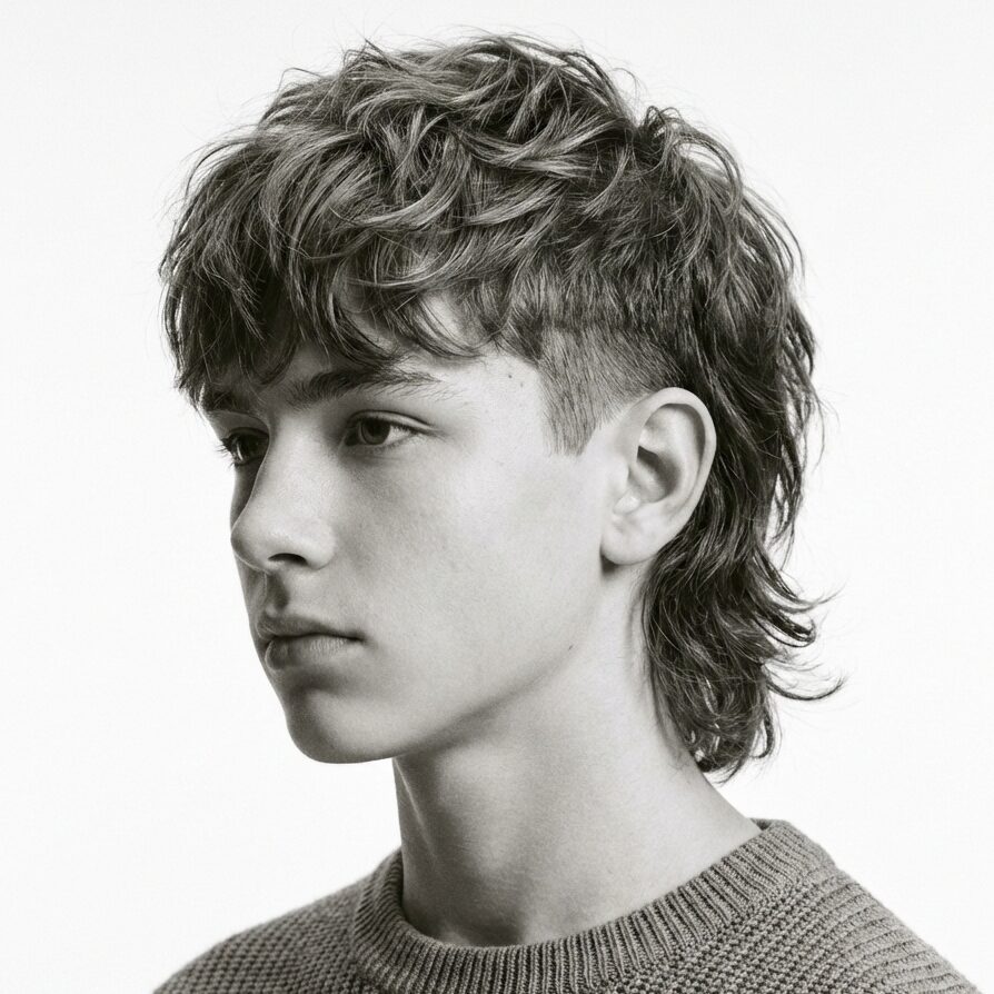 modern texture mullet, hair for teenagers