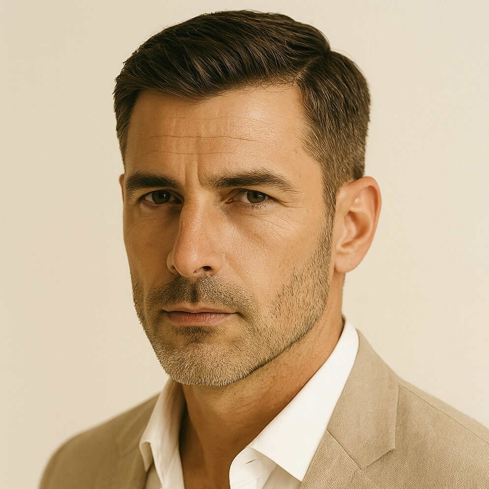 ivy league haircut for straight hair