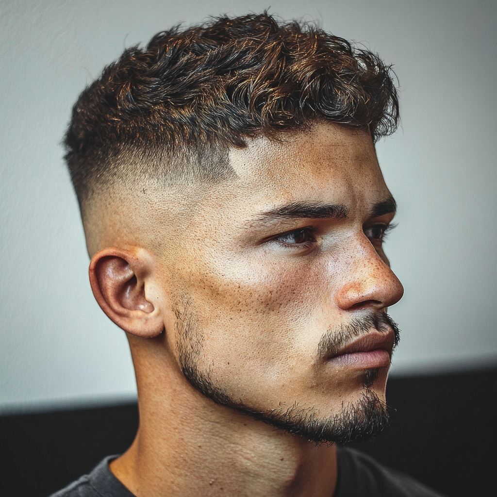 cortes de pelo para hombre: skin fade con textura