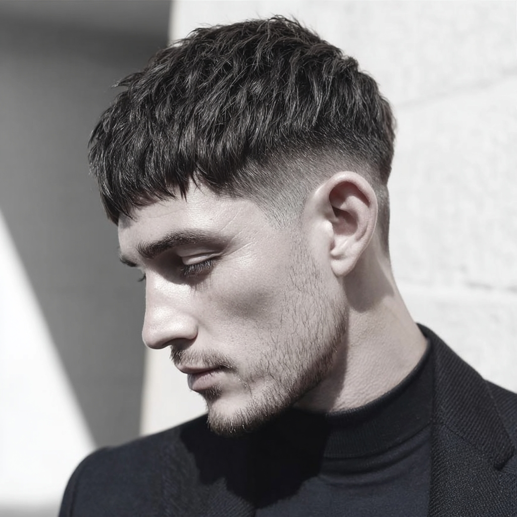 flequillo con textura y degradado