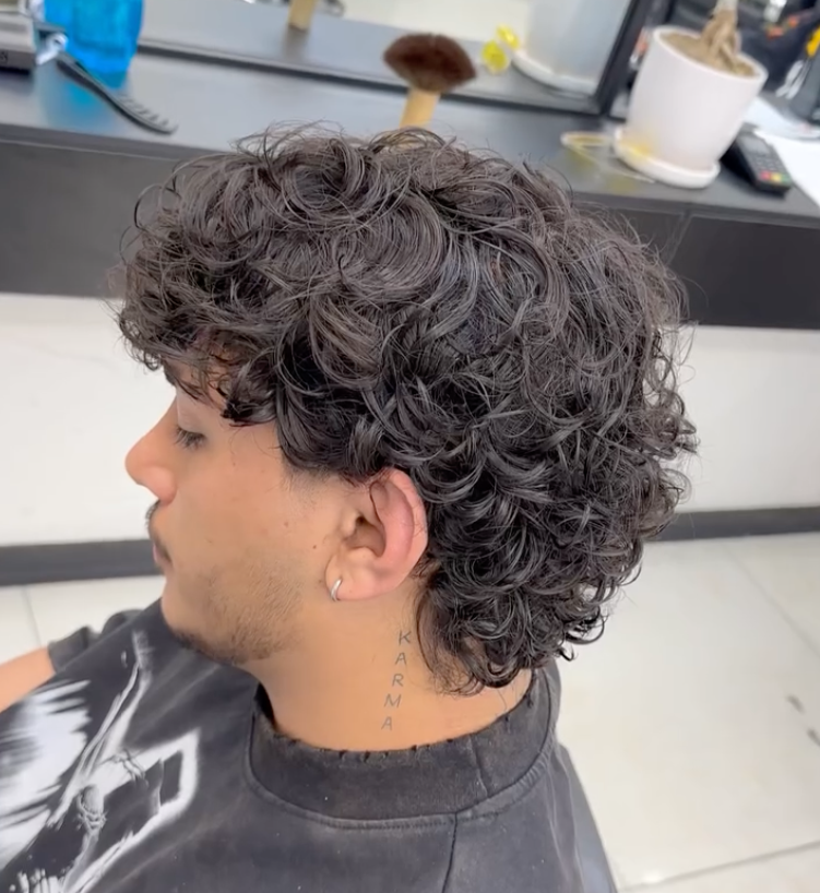 curly modern haircut