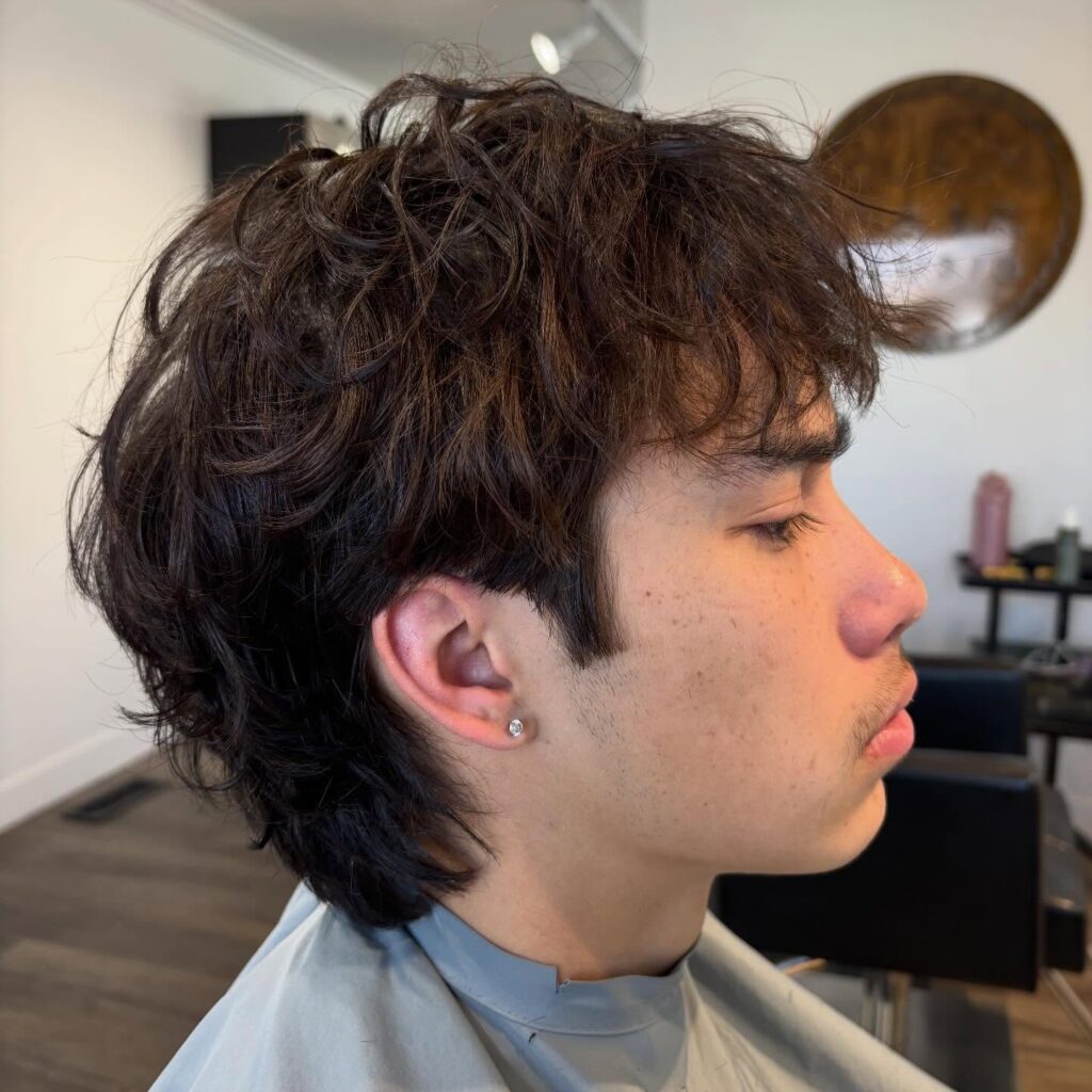 wavy modern haircut