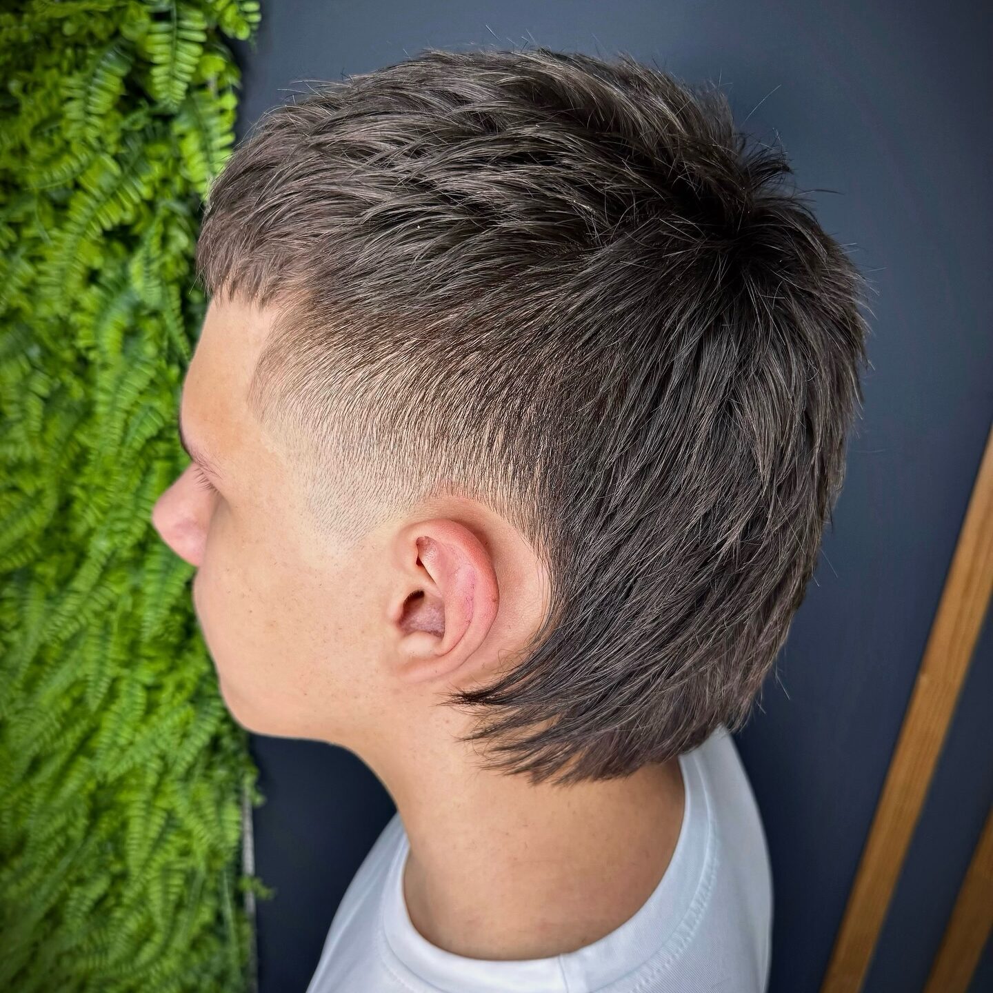 mod mullet straight hair