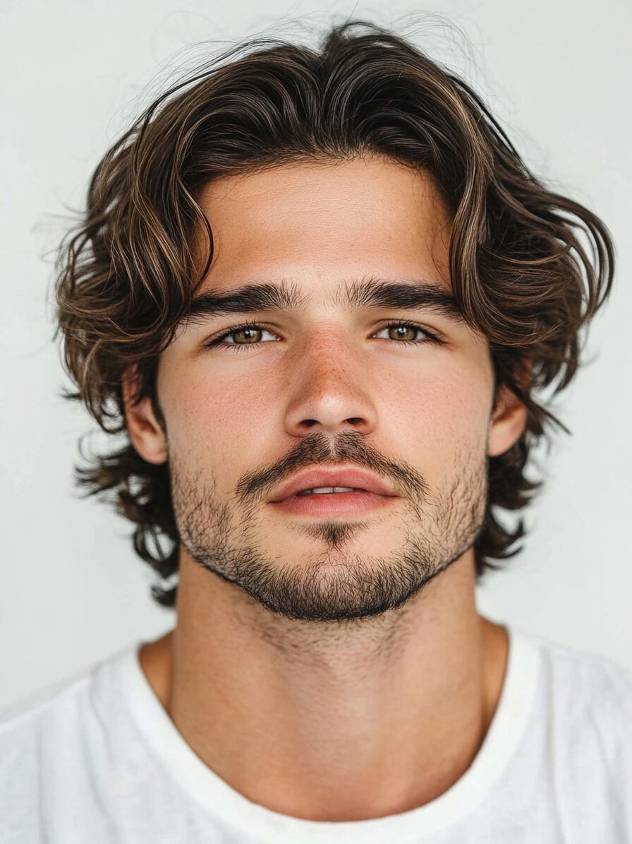 corte de pelo ondulado para hombre