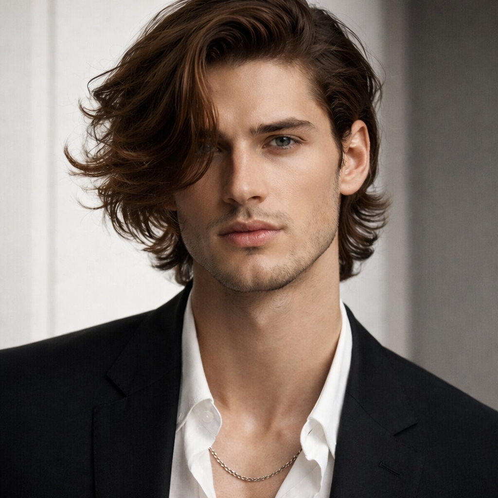long side swept fringe hairstyles for men