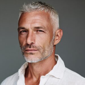 haircuts for men with a receding hairline over 50