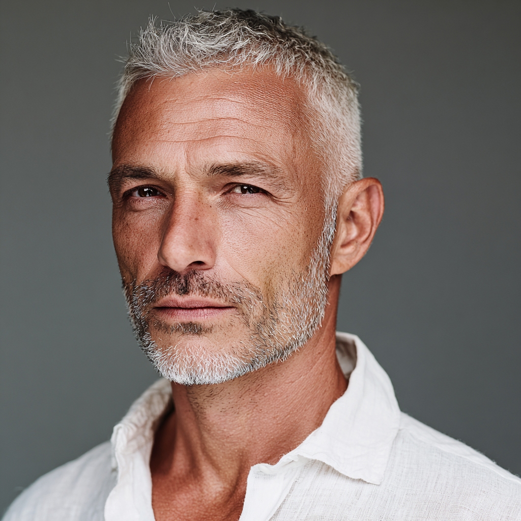 Receding Hairline Haircuts for Men Over 50