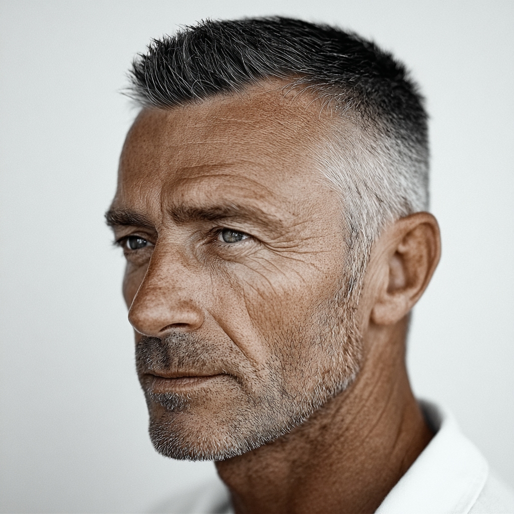 receding hairline haircuts for men over 50