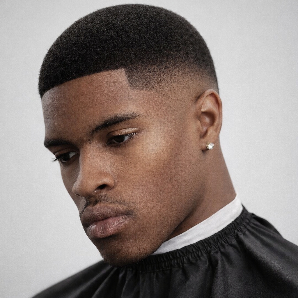 temple fade buzz cut