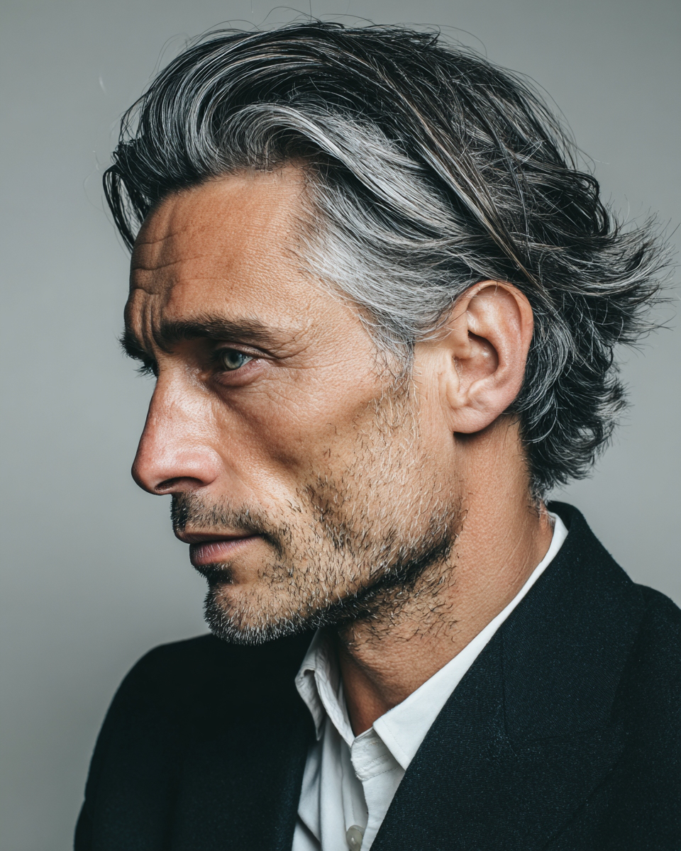 old money hairstyle men medium length 2026