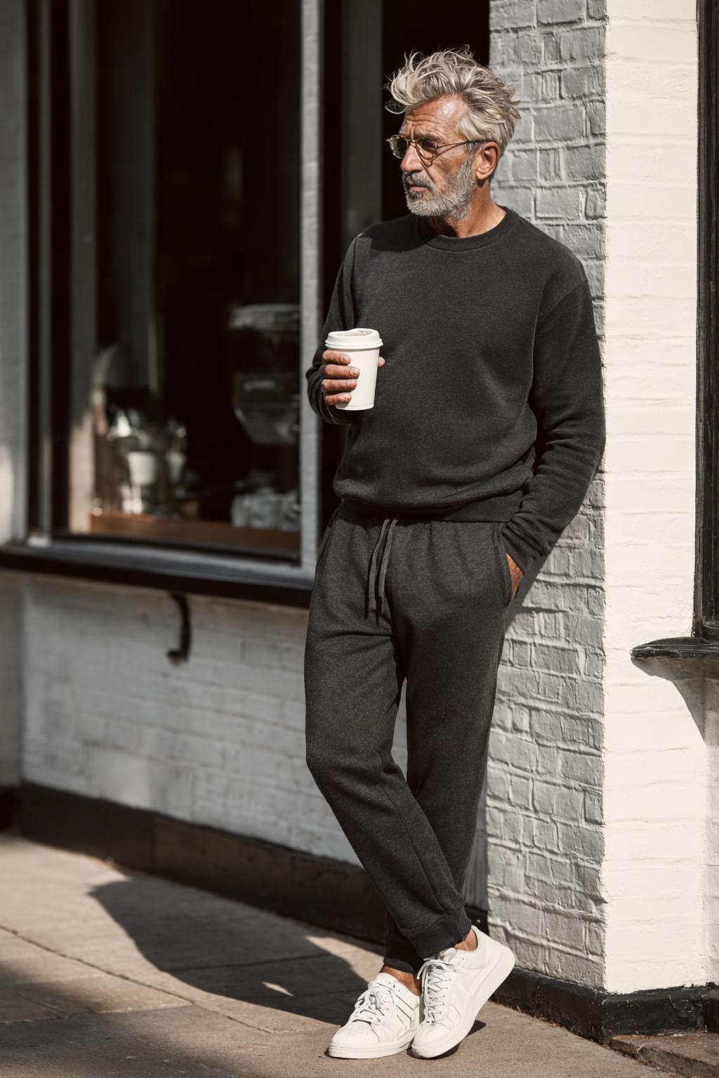 coffee run easy going laid back look