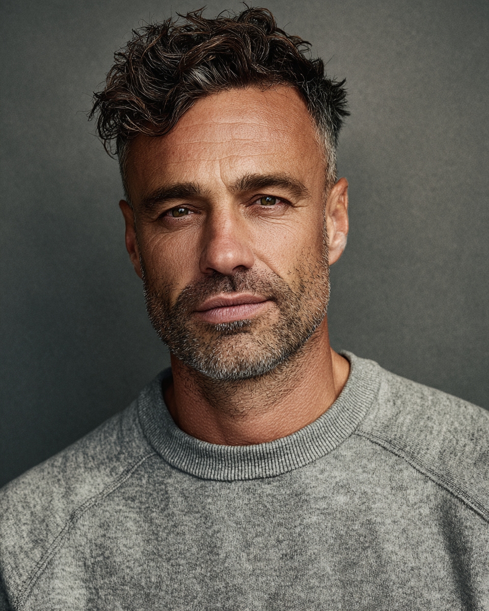 textured hair for men with a receding hairline
