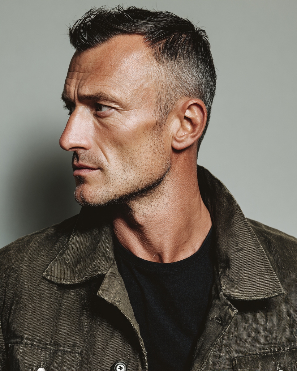 quiff with receding hairline