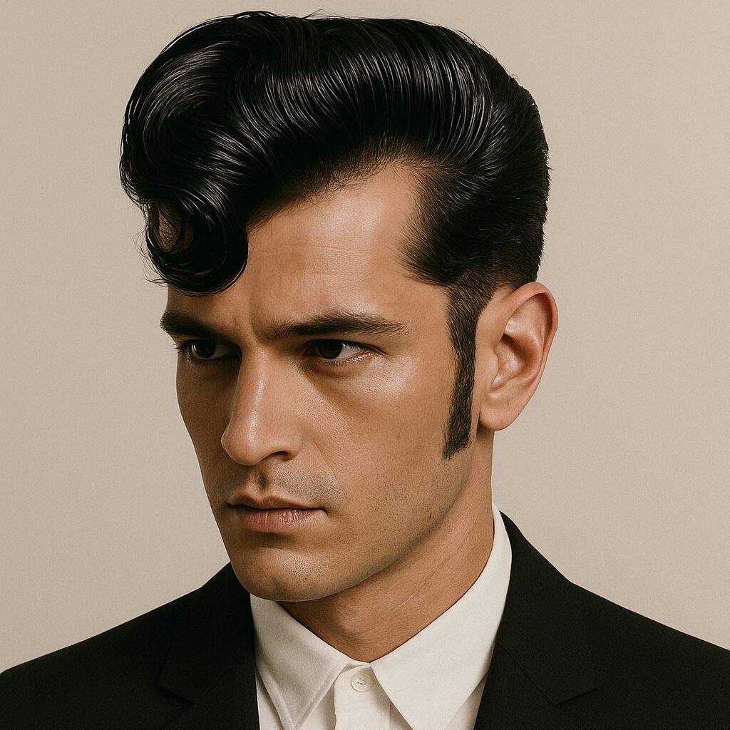 teddy boy pompadour haircut