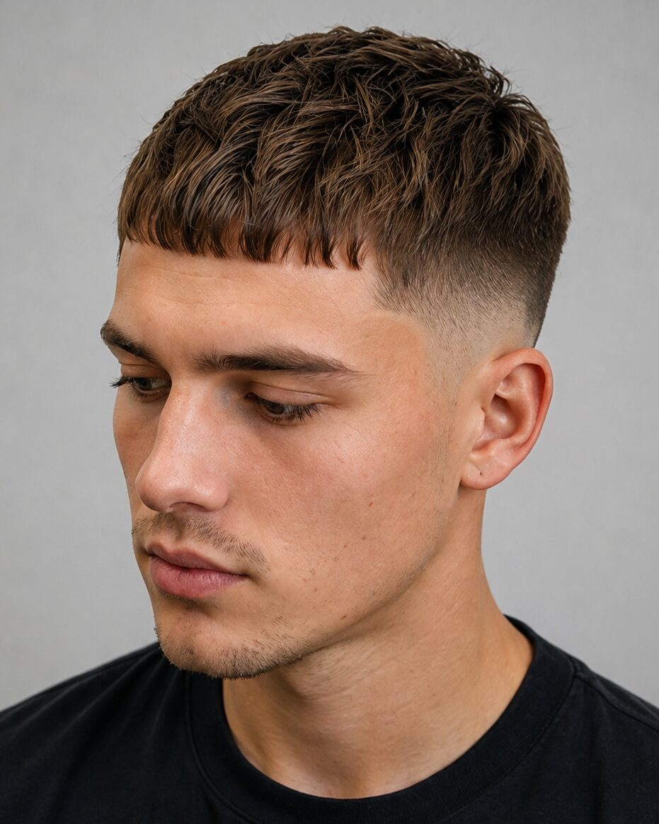 straight hair french crop
