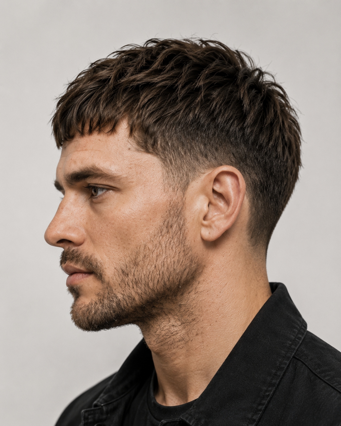 textured taper haircut