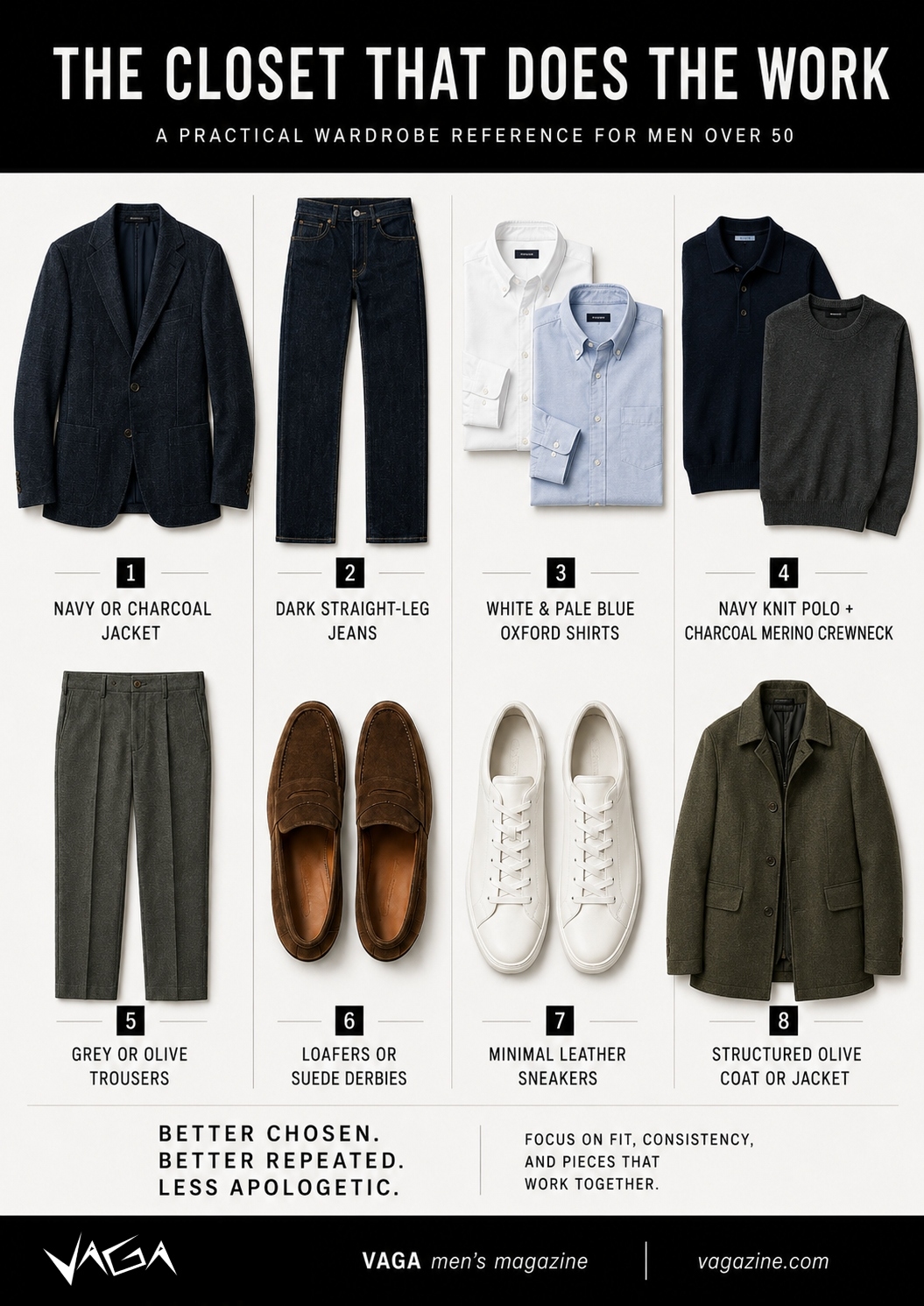 clothing essentials for men over 50