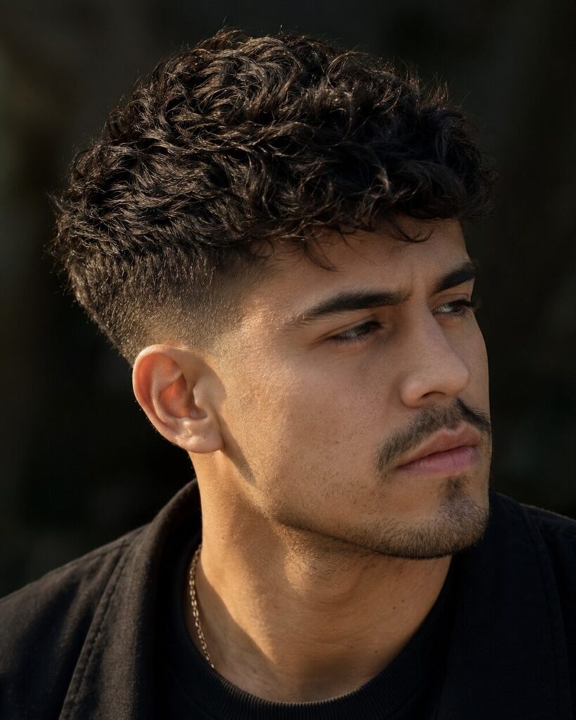 low fade textured crop