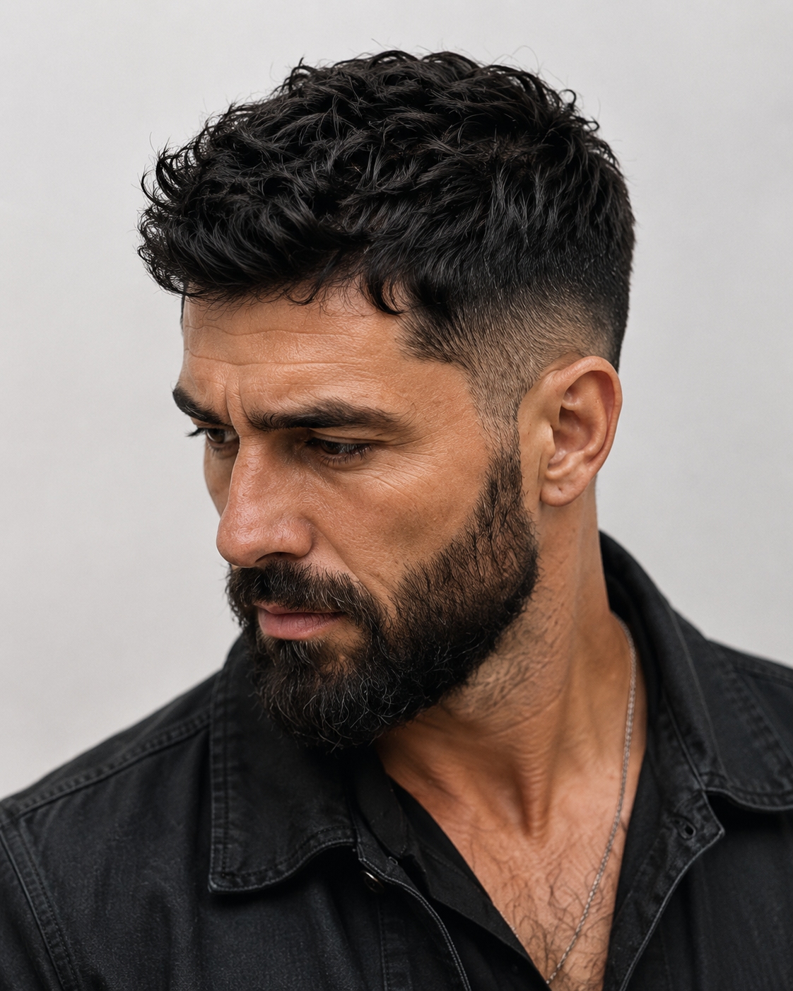 thick hair textured crop