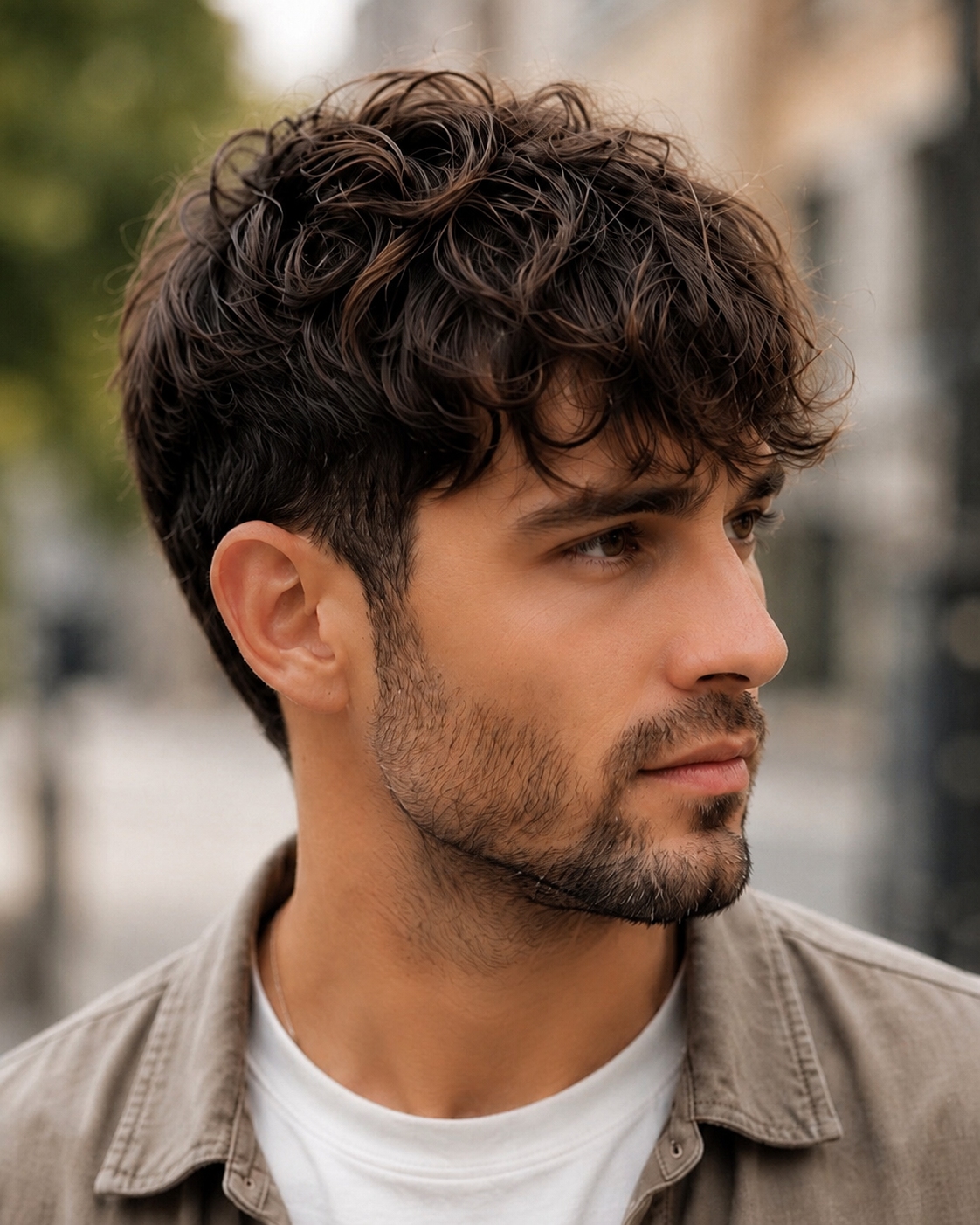 wavy hair with textured crop
