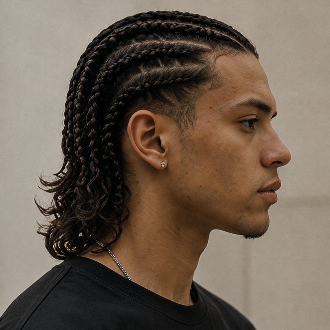 braided mullet hairstyle